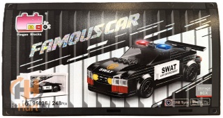 Klocki konstrukcyjne LEGO WARSZTAT SAMOCHODOWY POLICJA + KONTENER TRANSPORTOWY