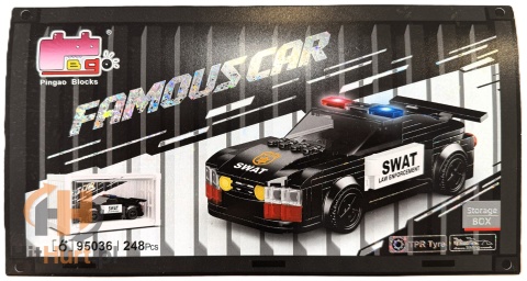 Klocki konstrukcyjne LEGO WARSZTAT SAMOCHODOWY POLICJA + KONTENER TRANSPORTOWY