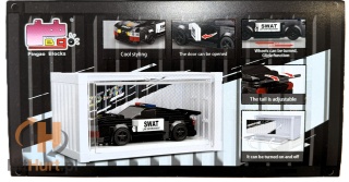 Klocki konstrukcyjne LEGO WARSZTAT SAMOCHODOWY POLICJA + KONTENER TRANSPORTOWY