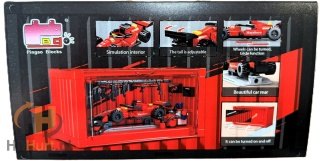 Klocki konstrukcyjne LEGO WARSZTAT SAMOCHODOWY F1 + KONTENER TRANSPORTOWY