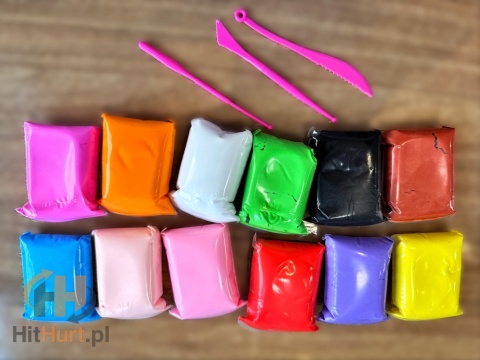 Piankolina Plastelina Ciastolina Magiczna Pianka Masa plastyczna XXL x 10szt