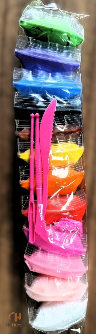 Piankolina Plastelina Ciastolina Magiczna Pianka Masa plastyczna XXL x 10szt